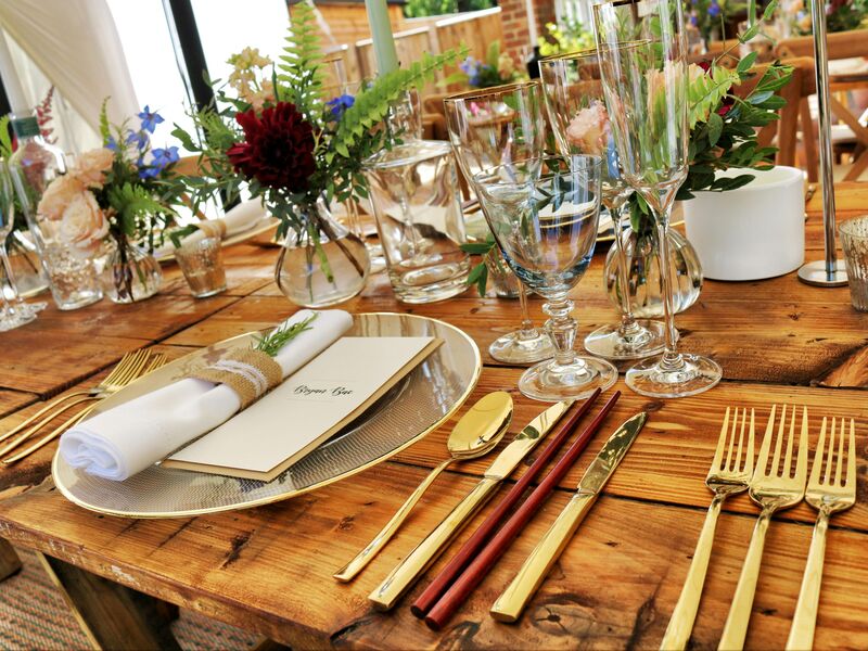 Elegant dining setup for special events